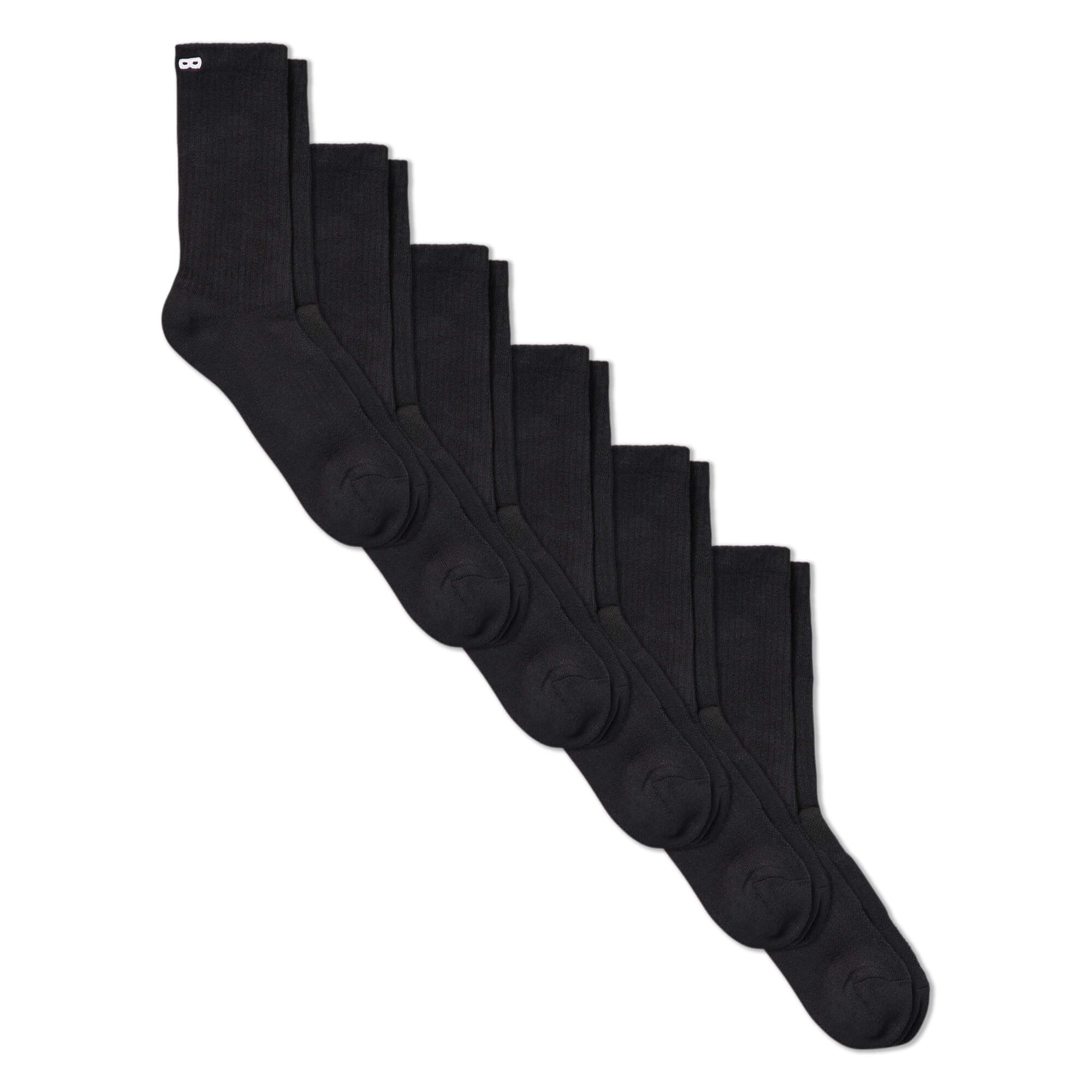 BOWO Cushion Crew - Black (6-Pack) - Image 2